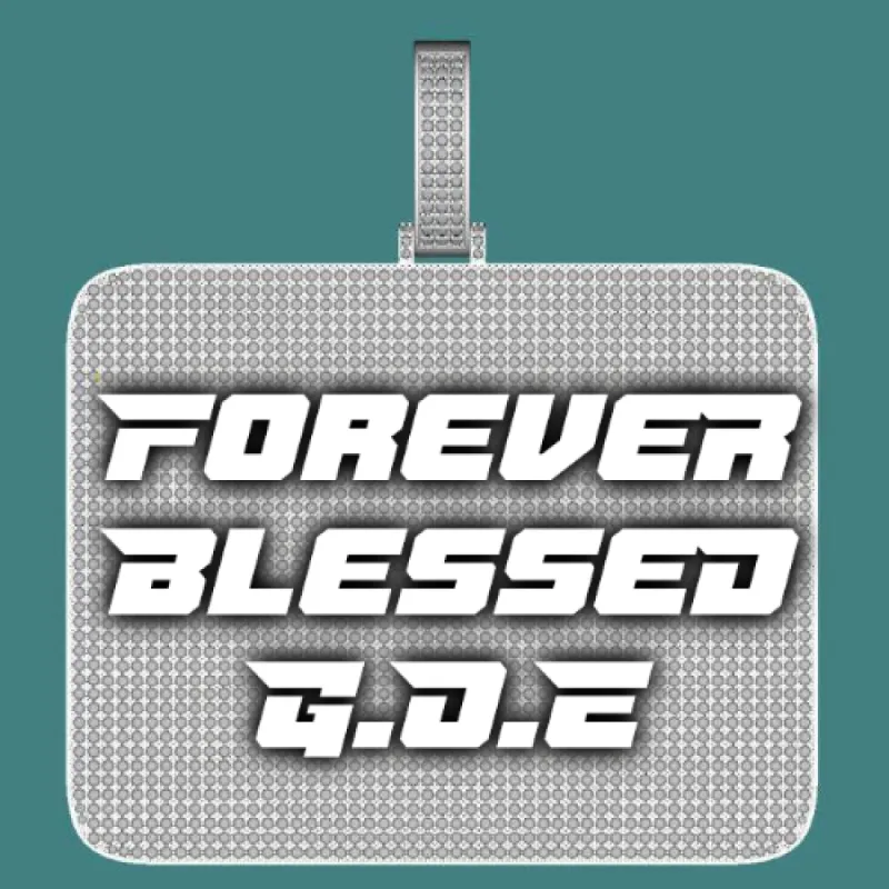 CUSTOM LETTER NECKLACE 3D BIG SQUARE sold by The GUU Shop