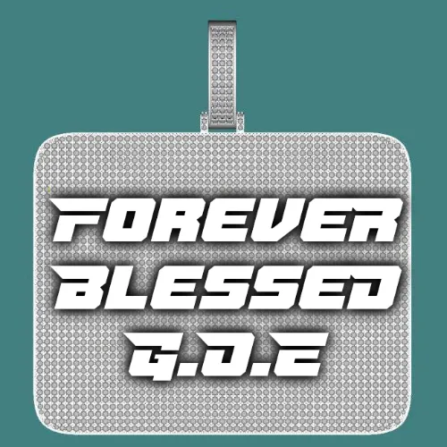 CUSTOM LETTER NECKLACE 3D BIG SQUARE sold by The GUU Shop