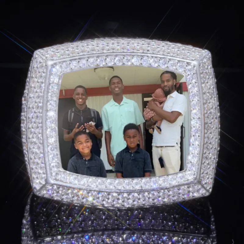 3D CUSTOM PICTURE ICED RING sold by The GUU Shop