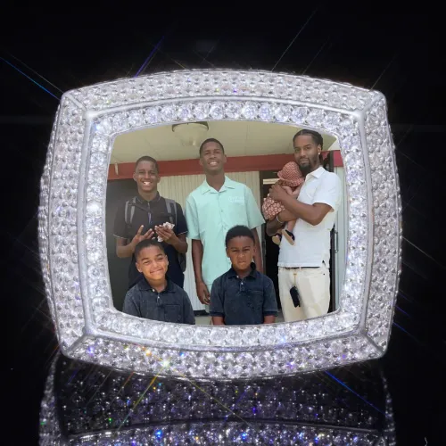 3D CUSTOM PICTURE ICED RING sold by The GUU Shop