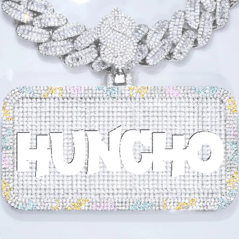 CUSTOM LETTER NECKLACE 3D COLORFUL SQUARE sold by The GUU Shop