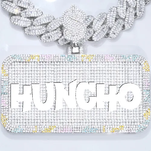 CUSTOM LETTER NECKLACE 3D COLORFUL SQUARE sold by The GUU Shop