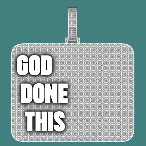 CUSTOM LETTER NECKLACE 3D BIG SQUARE sold by The GUU Shop