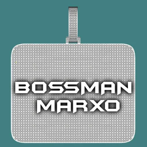 CUSTOM LETTER NECKLACE 3D BIG SQUARE sold by The GUU Shop