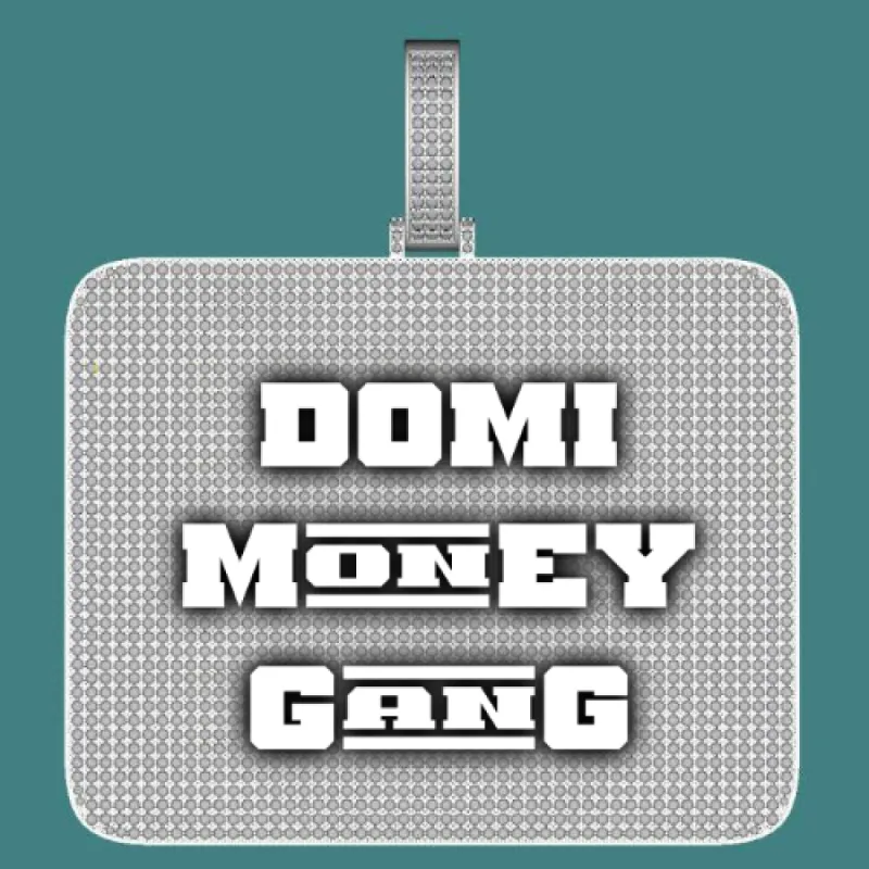 CUSTOM LETTER NECKLACE 3D BIG SQUARE sold by The GUU Shop