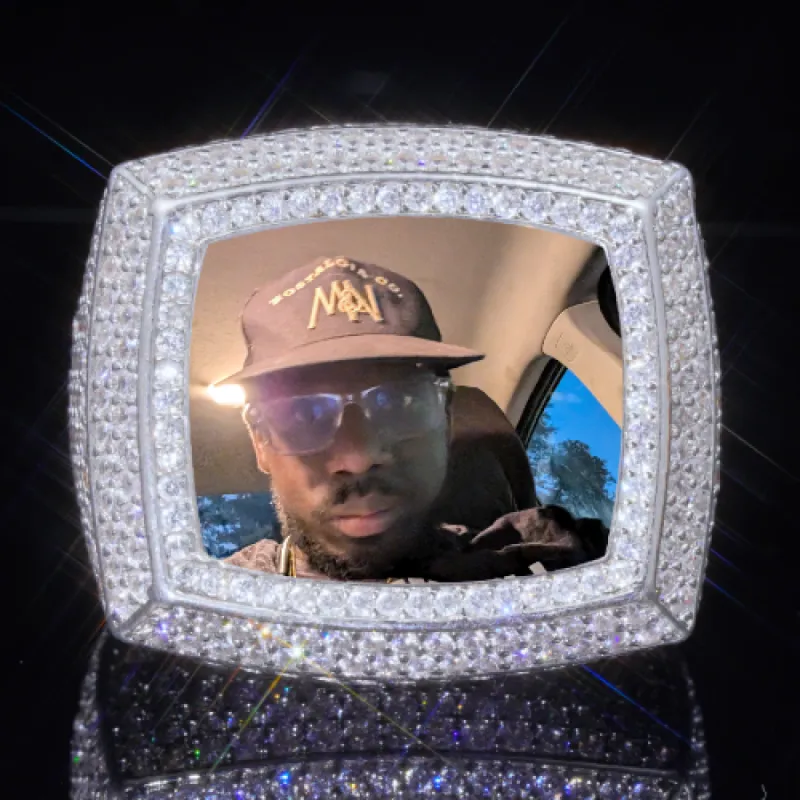 3D CUSTOM PICTURE ICED RING sold by The GUU Shop