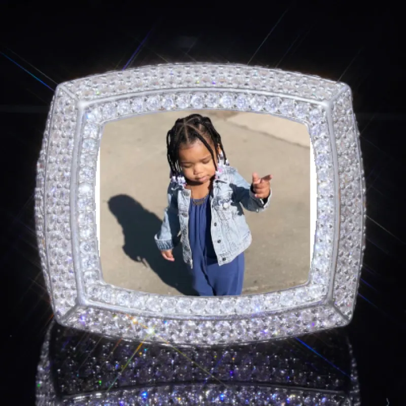 3D CUSTOM PICTURE ICED RING sold by The GUU Shop