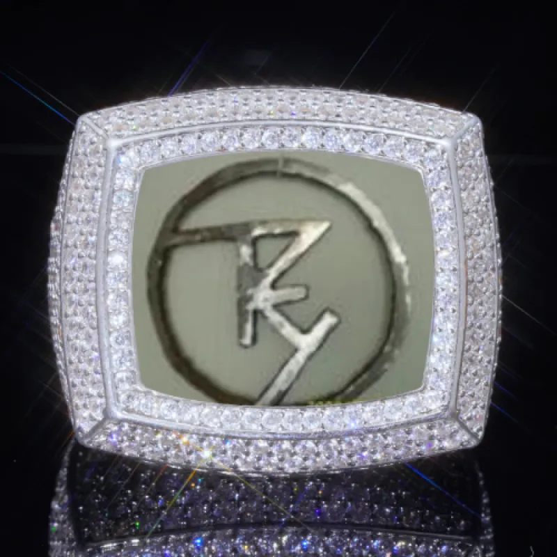 3D CUSTOM PICTURE ICED RING sold by The GUU Shop