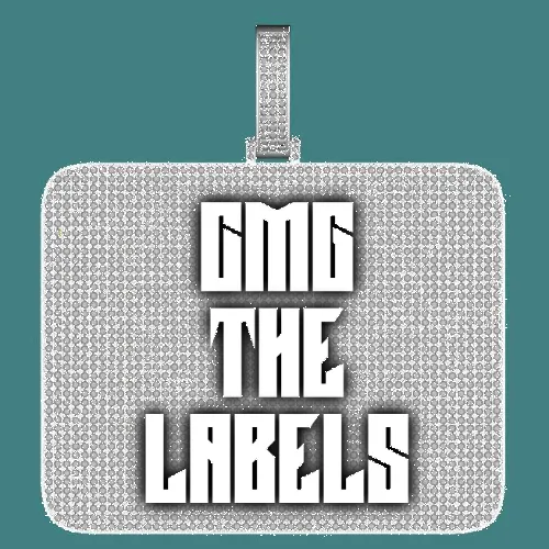 CUSTOM LETTER NECKLACE 3D BIG SQUARE sold by The GUU Shop