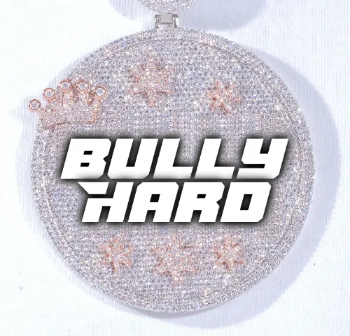 CUSTOM LETTER NECKLACE 3D BIG CROWN DISC sold by The GUU Shop