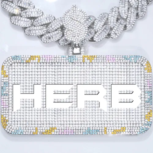 CUSTOM LETTER NECKLACE 3D COLORFUL SQUARE sold by The GUU Shop