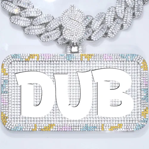 CUSTOM LETTER NECKLACE 3D COLORFUL SQUARE sold by The GUU Shop