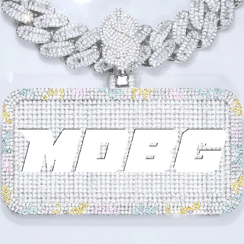 CUSTOM LETTER NECKLACE 3D COLORFUL SQUARE sold by The GUU Shop