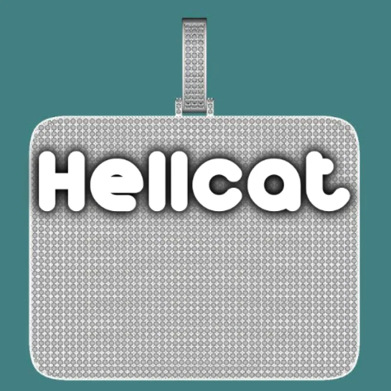 CUSTOM LETTER NECKLACE 3D BIG SQUARE sold by The GUU Shop