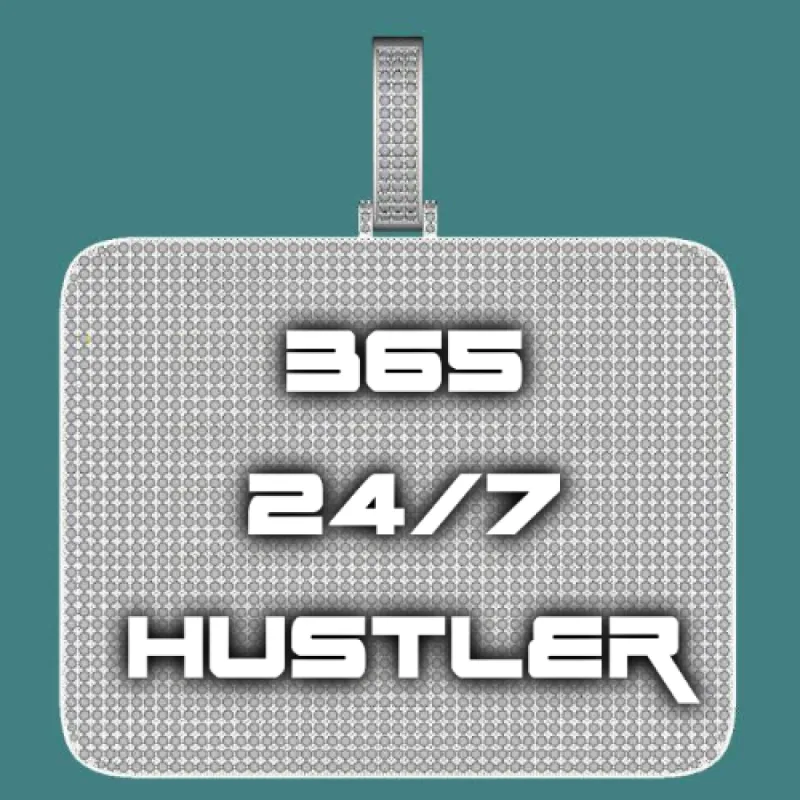 CUSTOM LETTER NECKLACE 3D BIG SQUARE sold by The GUU Shop