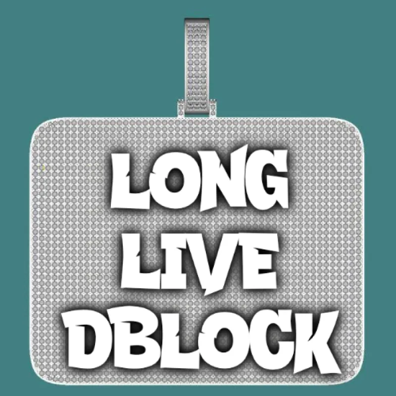 CUSTOM LETTER NECKLACE 3D BIG SQUARE sold by The GUU Shop