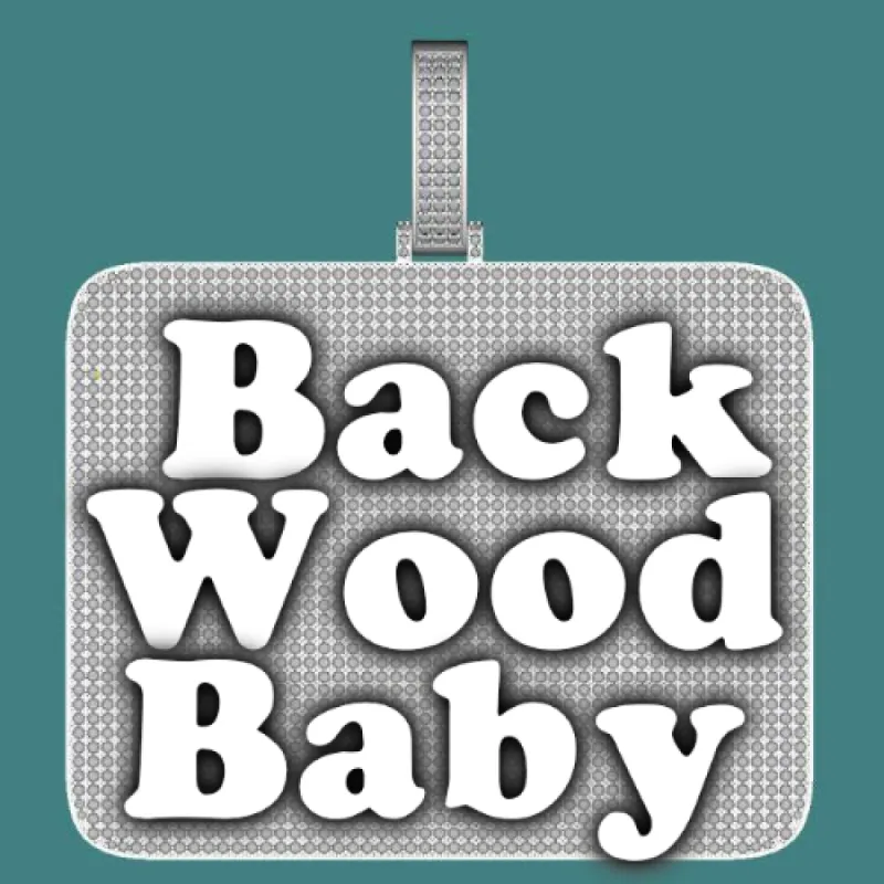 CUSTOM LETTER NECKLACE 3D BIG SQUARE sold by The GUU Shop