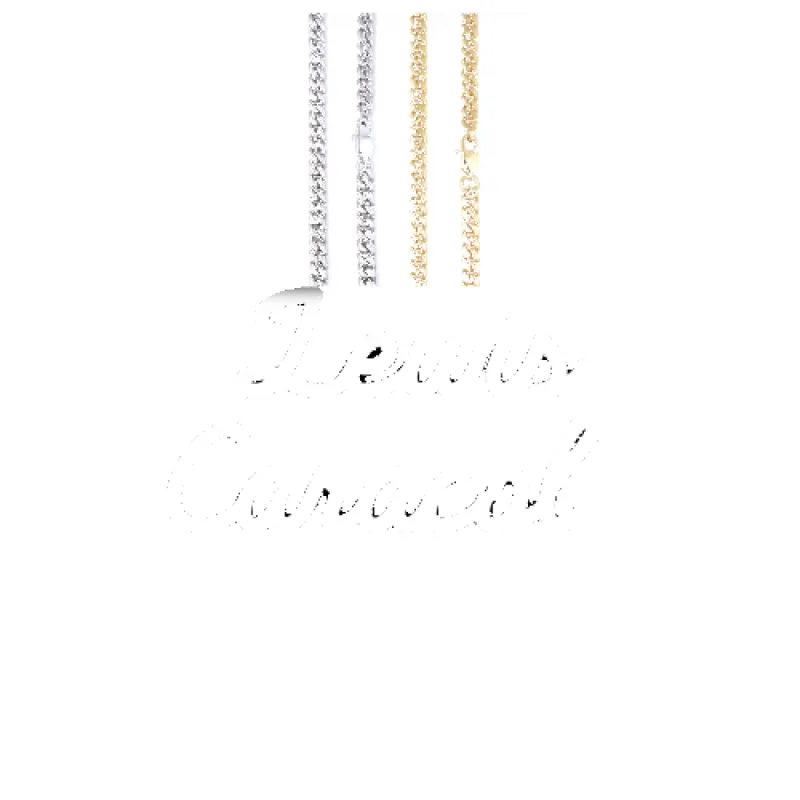 Script Custom Letter Necklace sold by The GUU Shop