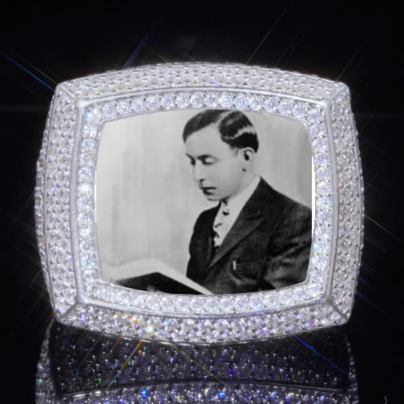 3D CUSTOM PICTURE ICED RING sold by The GUU Shop