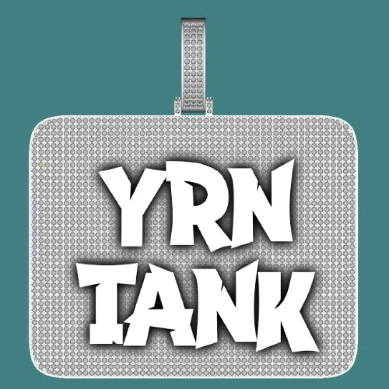 CUSTOM LETTER NECKLACE 3D BIG SQUARE sold by The GUU Shop