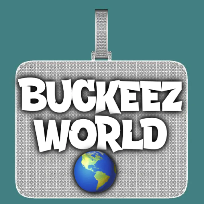 CUSTOM LETTER NECKLACE 3D BIG SQUARE sold by The GUU Shop