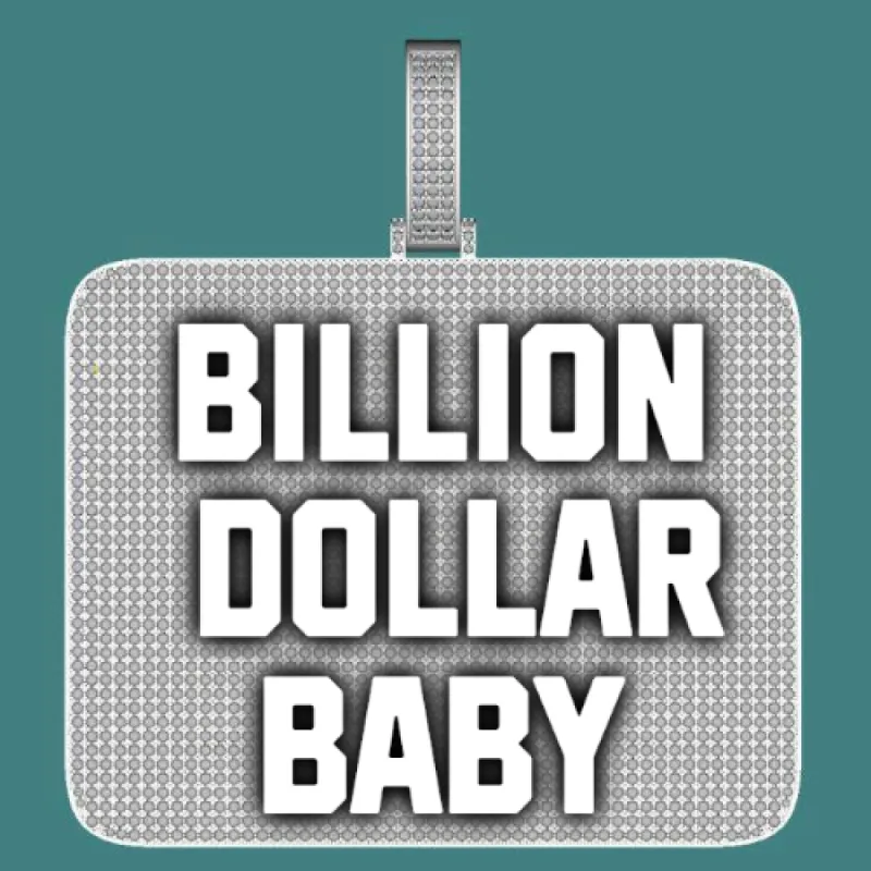 CUSTOM LETTER NECKLACE 3D BIG SQUARE sold by The GUU Shop