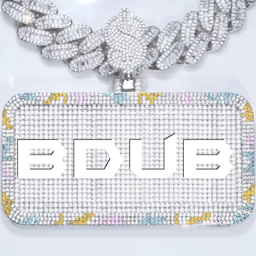 CUSTOM LETTER NECKLACE 3D COLORFUL SQUARE sold by The GUU Shop