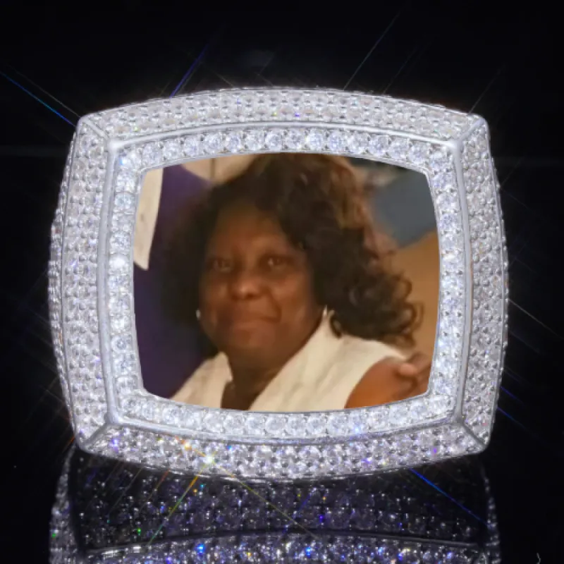 3D CUSTOM PICTURE ICED RING sold by The GUU Shop