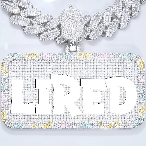 CUSTOM LETTER NECKLACE 3D COLORFUL SQUARE sold by The GUU Shop