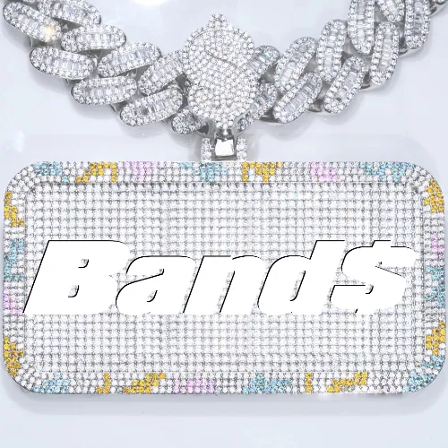 CUSTOM LETTER NECKLACE 3D COLORFUL SQUARE sold by The GUU Shop