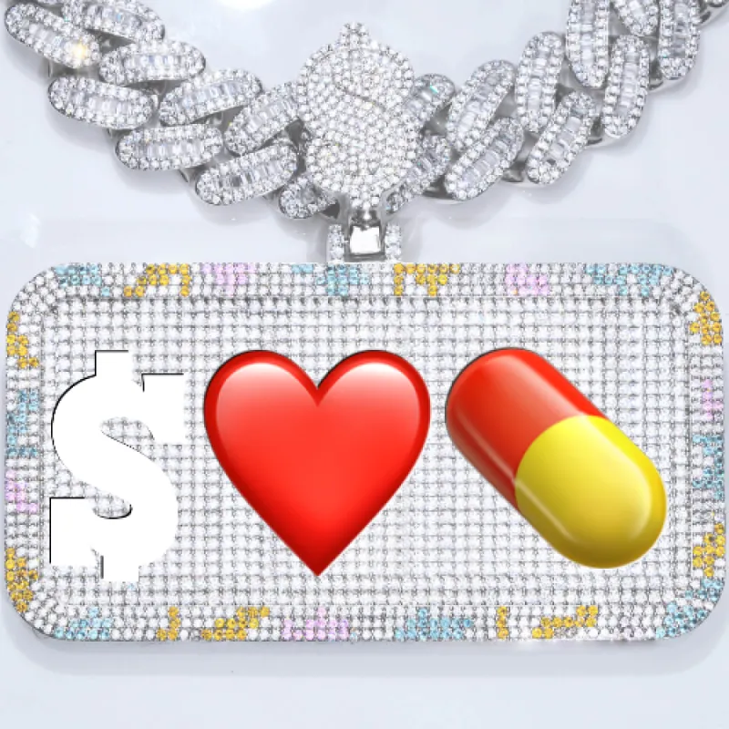CUSTOM LETTER NECKLACE 3D COLORFUL SQUARE sold by The GUU Shop