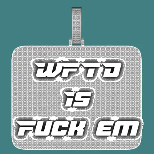 CUSTOM LETTER NECKLACE 3D BIG SQUARE sold by The GUU Shop