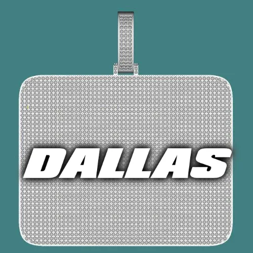 CUSTOM LETTER NECKLACE 3D BIG SQUARE sold by The GUU Shop