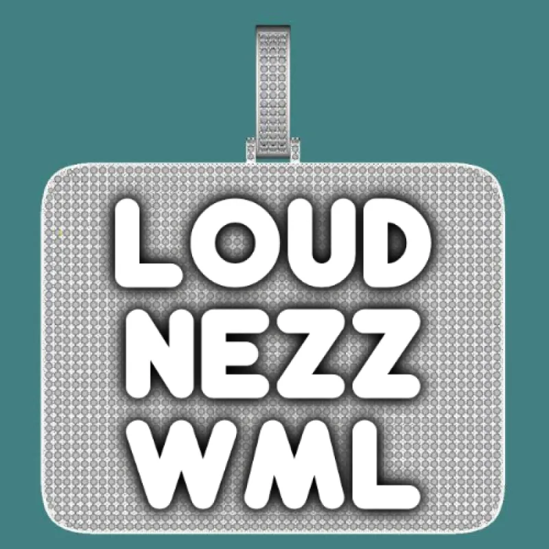 CUSTOM LETTER NECKLACE 3D BIG SQUARE sold by The GUU Shop