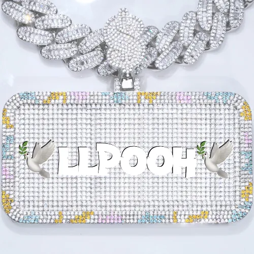 CUSTOM LETTER NECKLACE 3D COLORFUL SQUARE sold by The GUU Shop