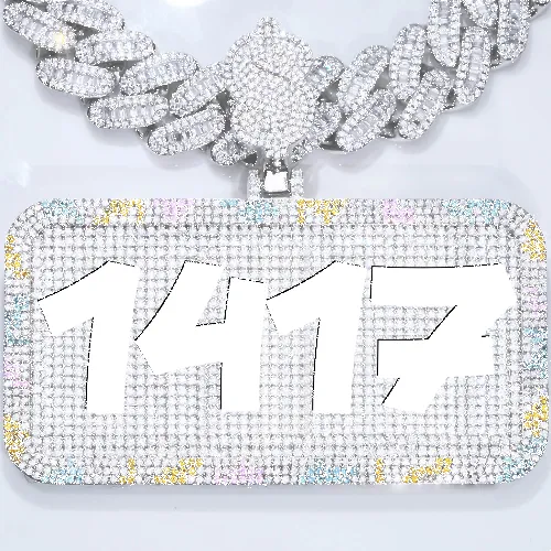 CUSTOM LETTER NECKLACE 3D COLORFUL SQUARE sold by The GUU Shop