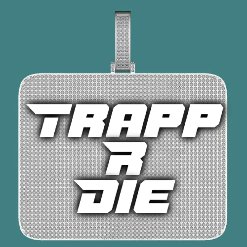 CUSTOM LETTER NECKLACE 3D BIG SQUARE sold by The GUU Shop