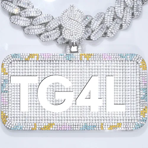 CUSTOM LETTER NECKLACE 3D COLORFUL SQUARE sold by The GUU Shop