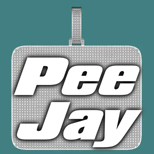 CUSTOM LETTER NECKLACE 3D BIG SQUARE sold by The GUU Shop