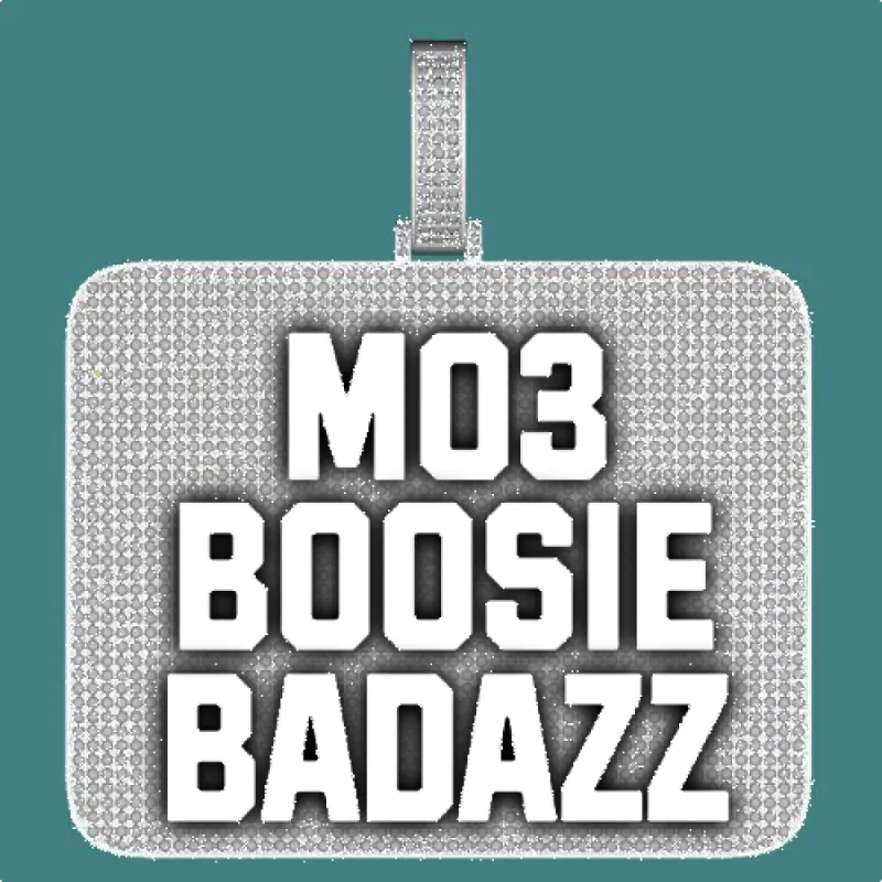 CUSTOM LETTER NECKLACE 3D BIG SQUARE sold by The GUU Shop