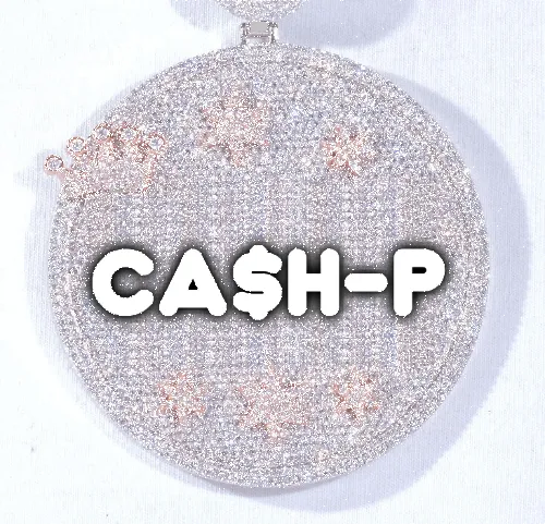 CUSTOM LETTER NECKLACE 3D BIG CROWN DISC sold by The GUU Shop