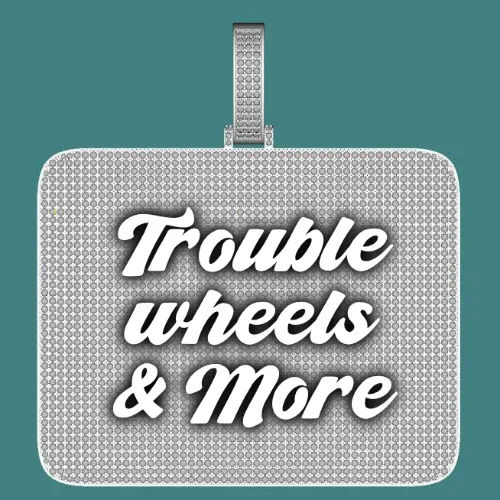 CUSTOM LETTER NECKLACE 3D BIG SQUARE sold by The GUU Shop