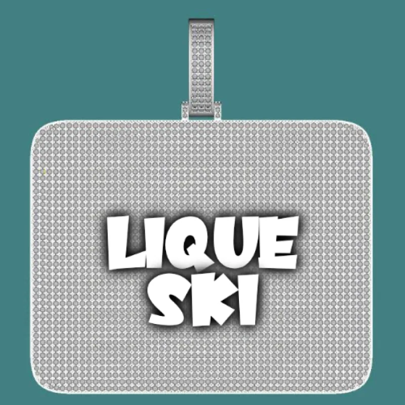 CUSTOM LETTER NECKLACE 3D BIG SQUARE sold by The GUU Shop