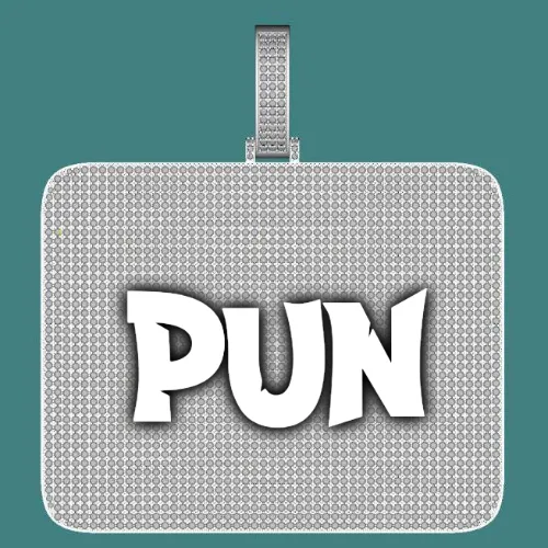 CUSTOM LETTER NECKLACE 3D BIG SQUARE sold by The GUU Shop