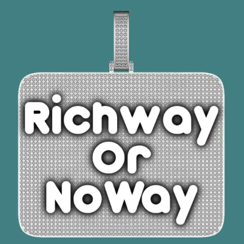 CUSTOM LETTER NECKLACE 3D BIG SQUARE sold by The GUU Shop