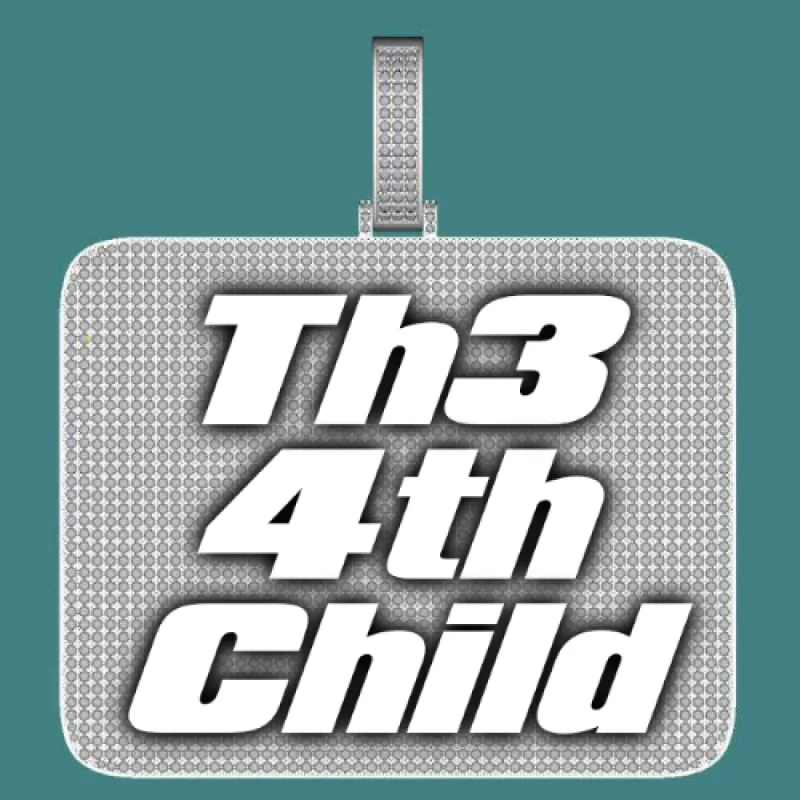 CUSTOM LETTER NECKLACE 3D BIG SQUARE sold by The GUU Shop