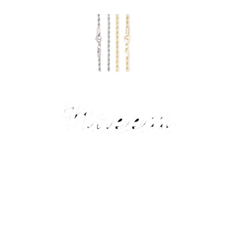 Script Custom Letter Necklace made by The GUU Shop