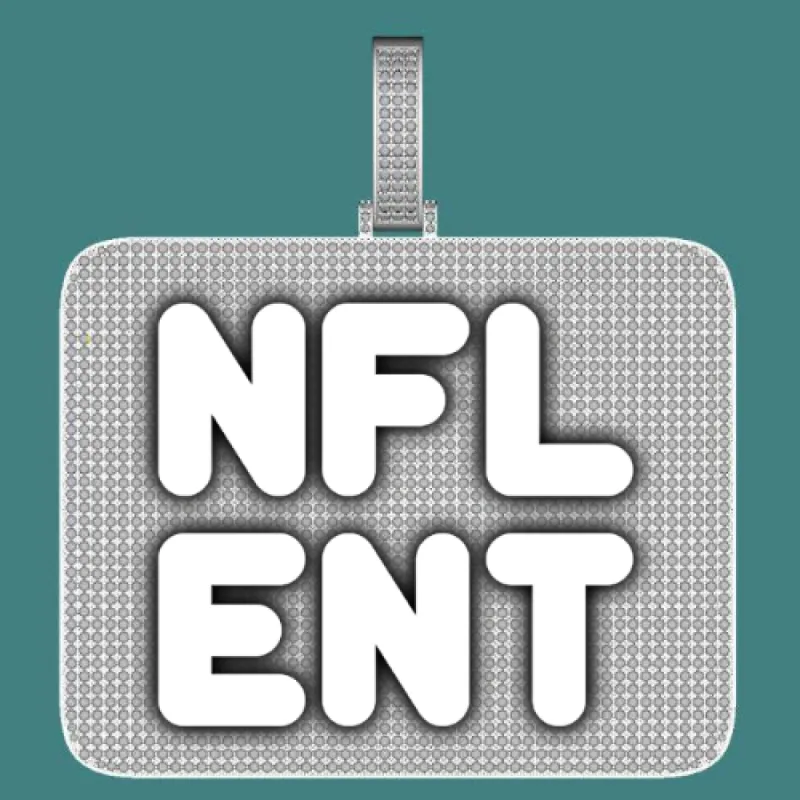 CUSTOM LETTER NECKLACE 3D BIG SQUARE sold by The GUU Shop