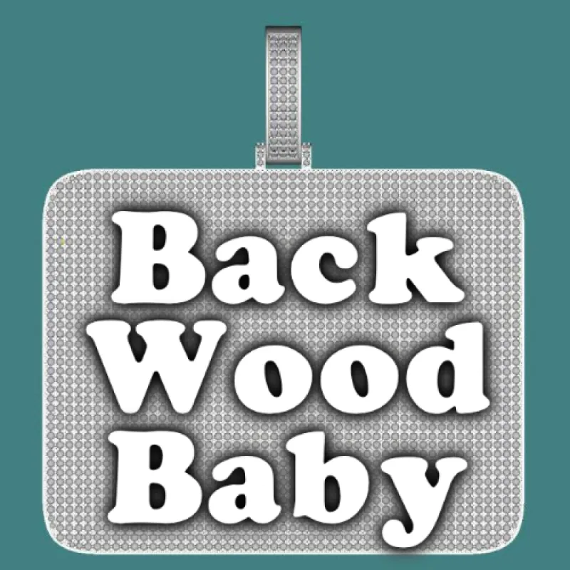 CUSTOM LETTER NECKLACE 3D BIG SQUARE sold by The GUU Shop