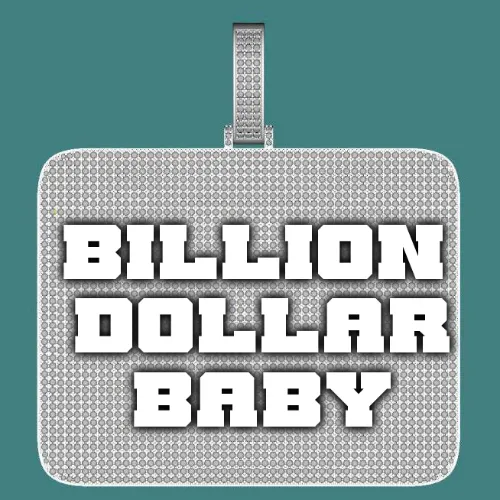 CUSTOM LETTER NECKLACE 3D BIG SQUARE sold by The GUU Shop